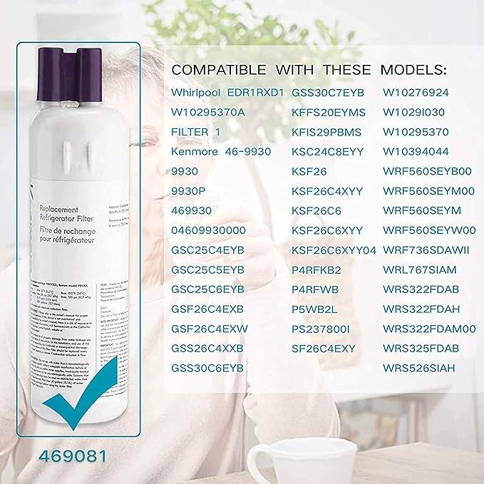 Genuine Kenmore 469081 Replacement Refrigerator Water Filter 1 pack, 2 pack, 3 pack, 4 pack
