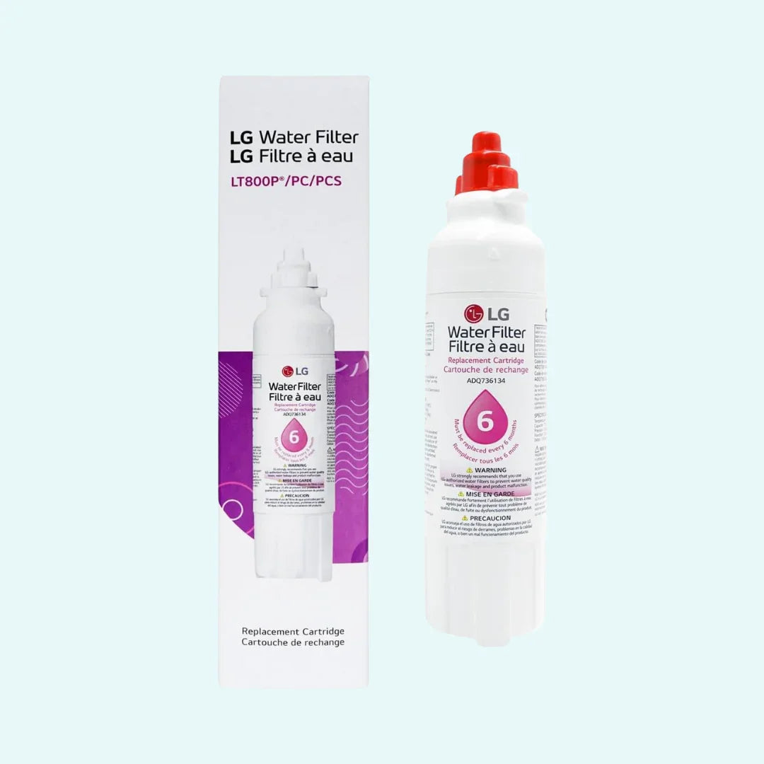 Genuine LG LT800P- 6 Month / 200 Gallon Capacity Replacement Refrigerator Water Filter (NSF42 and NSF53) ADQ73613401, ADQ73613408, or ADQ75795104 , White
