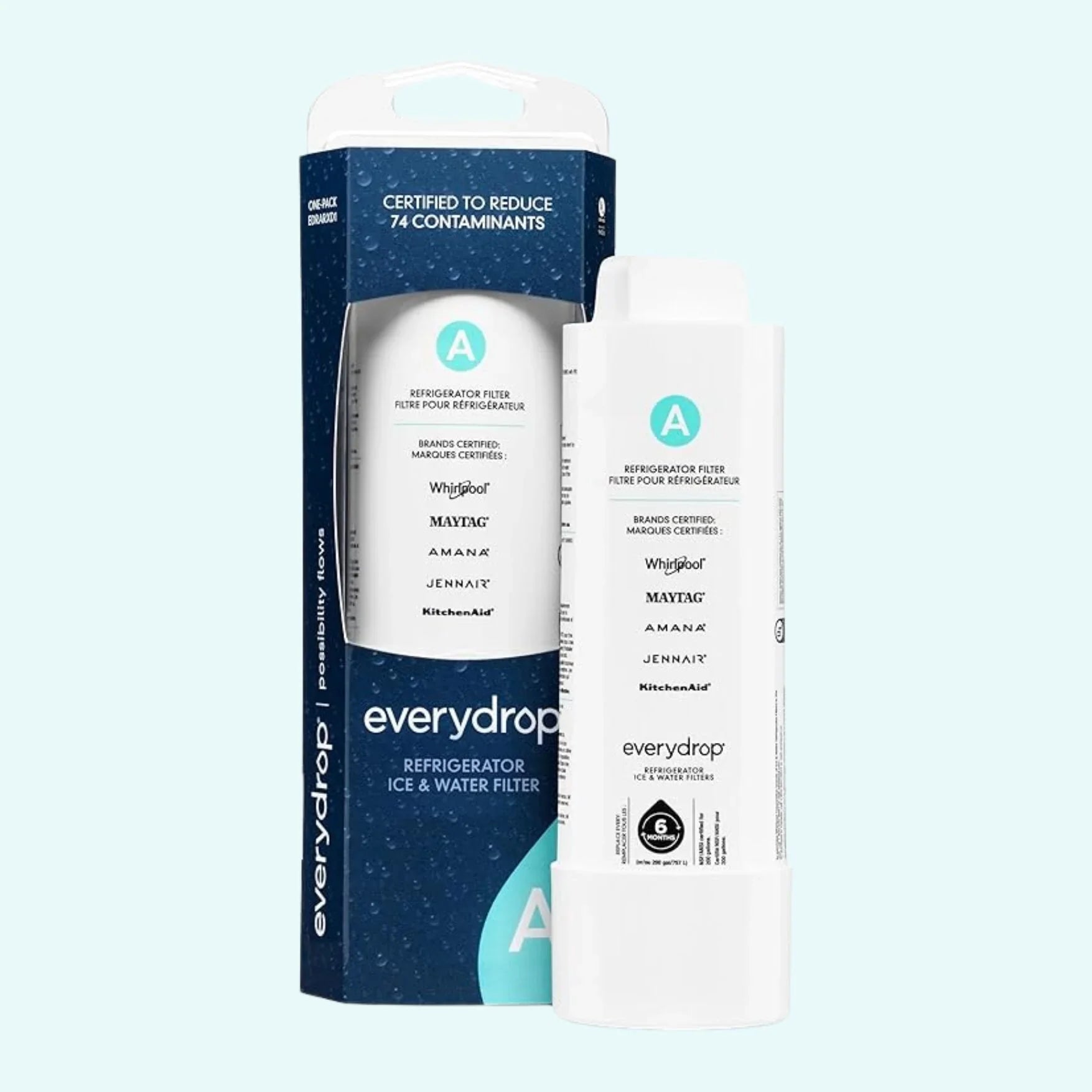 everydrop by whirlpool refrigerator water filter a edrarxd1 (pack of 1)